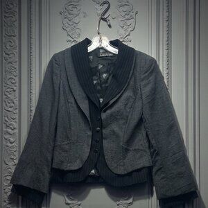 Mariella Burani Per Amuleti Vintage Wool Blazer Jacket Sz 8 Italy